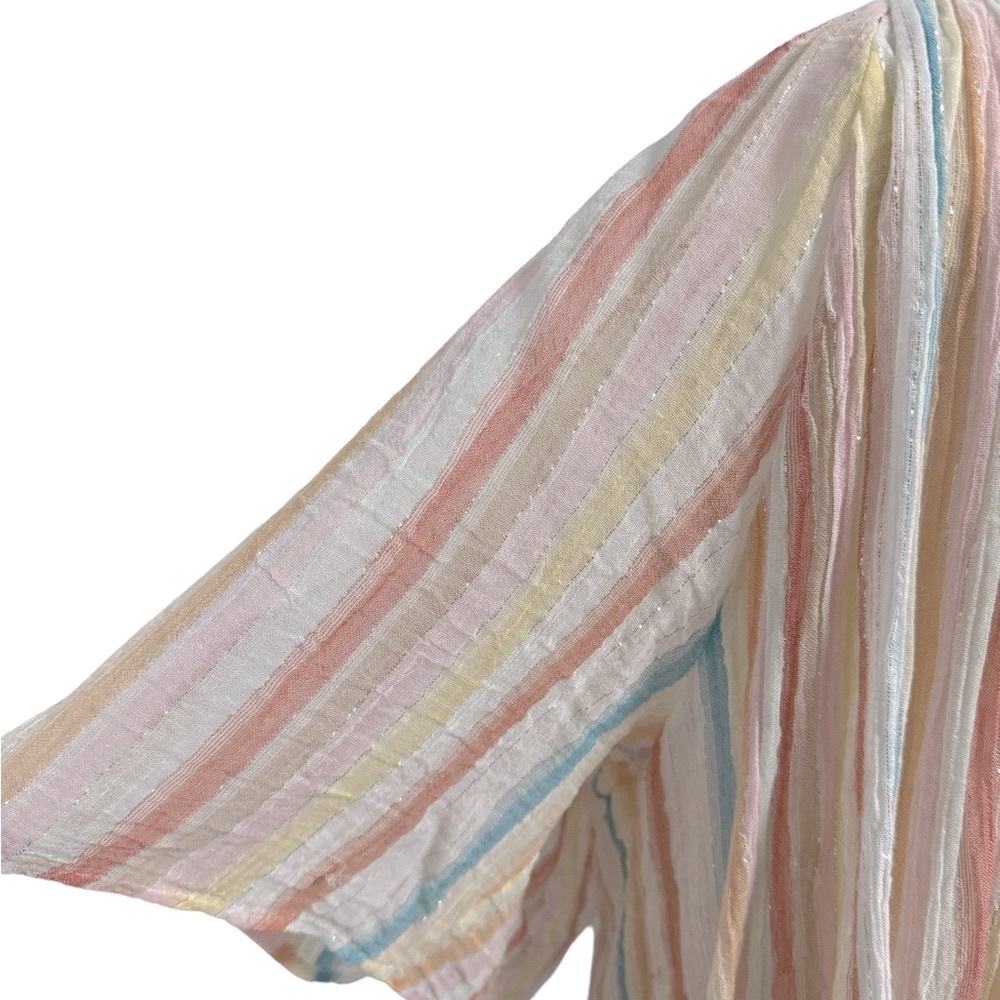 Mes Demoiselles Paris s/s striped cotton gauze blouse. Size 36 (XL). EUC - Picture 5 of 10